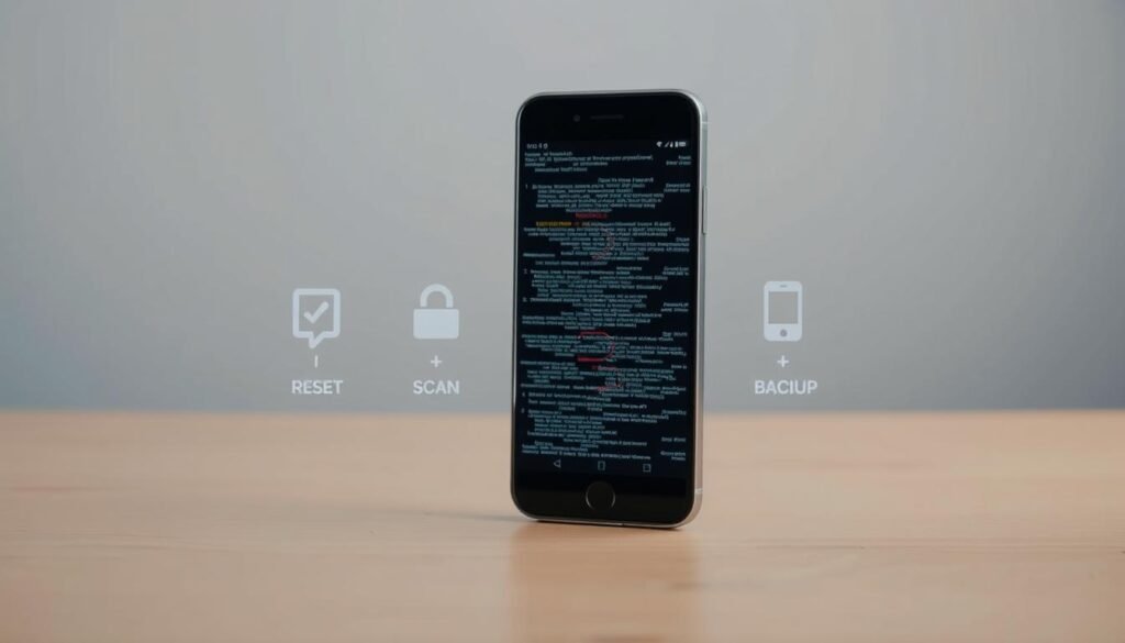 steps for hacked phone